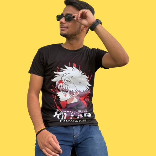 New Trendy Mens Oversize T shirt with back Anime print